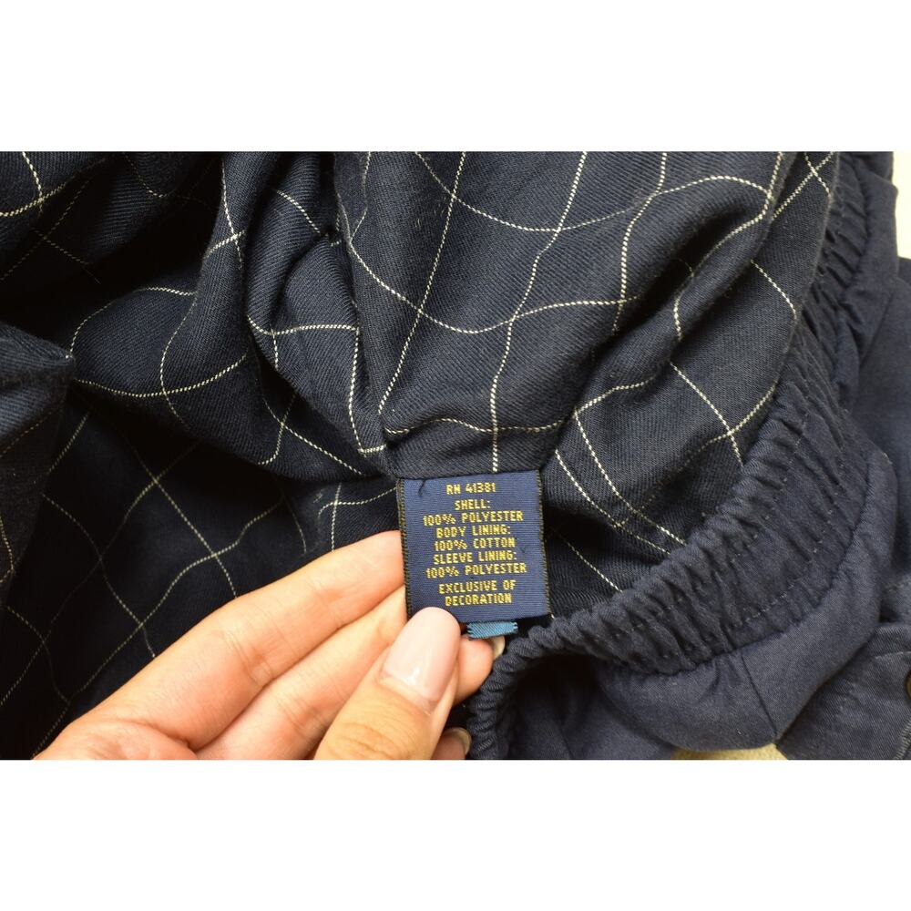 Polo Ralph Lauren Men's Blue Full Zip Bomber Jacket Lined Size XL Polyester - Picture 7 of 8